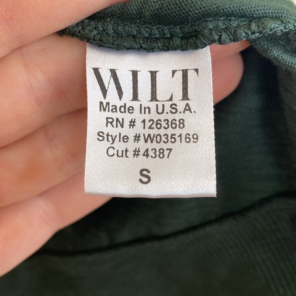 Wilt criss cross top forrest green small runs big EUC - Picture 3 of 5